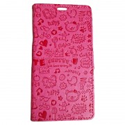 Nokia 6 mobil cover med mønster pink Mobilcover